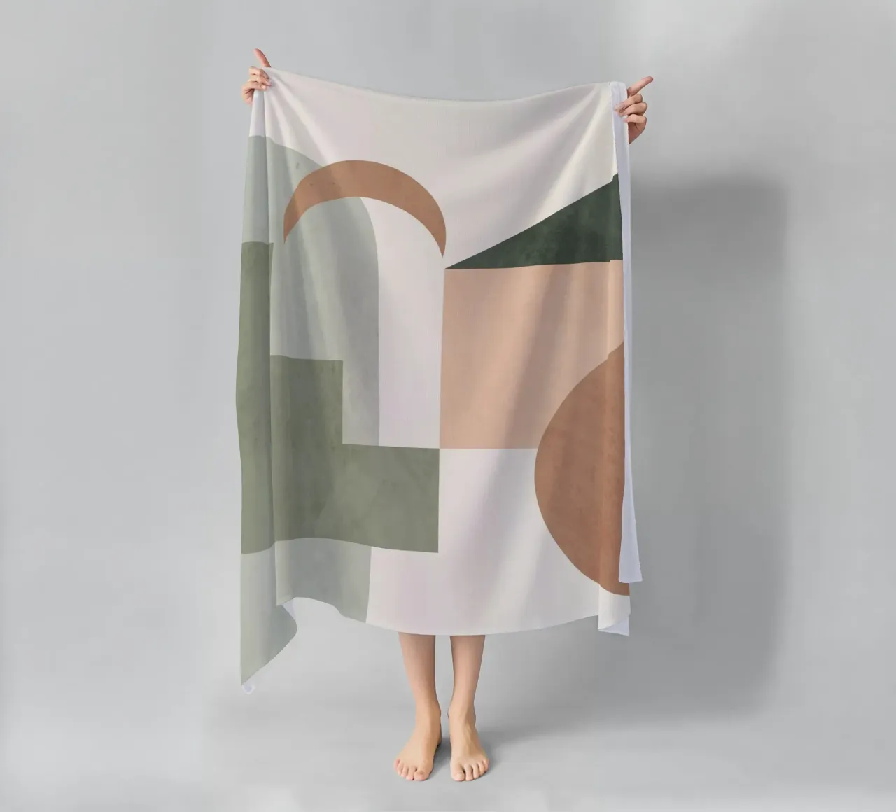 Soft Geometry beach towel by LeaDArt
