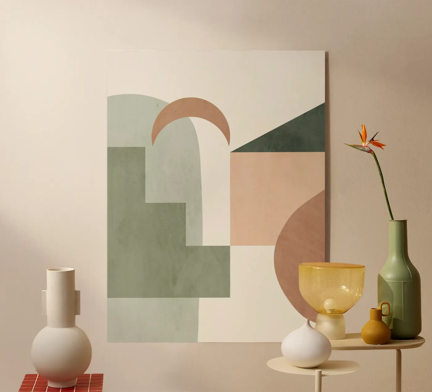 Soft Geometry Acryl-Glas von LeaDArt