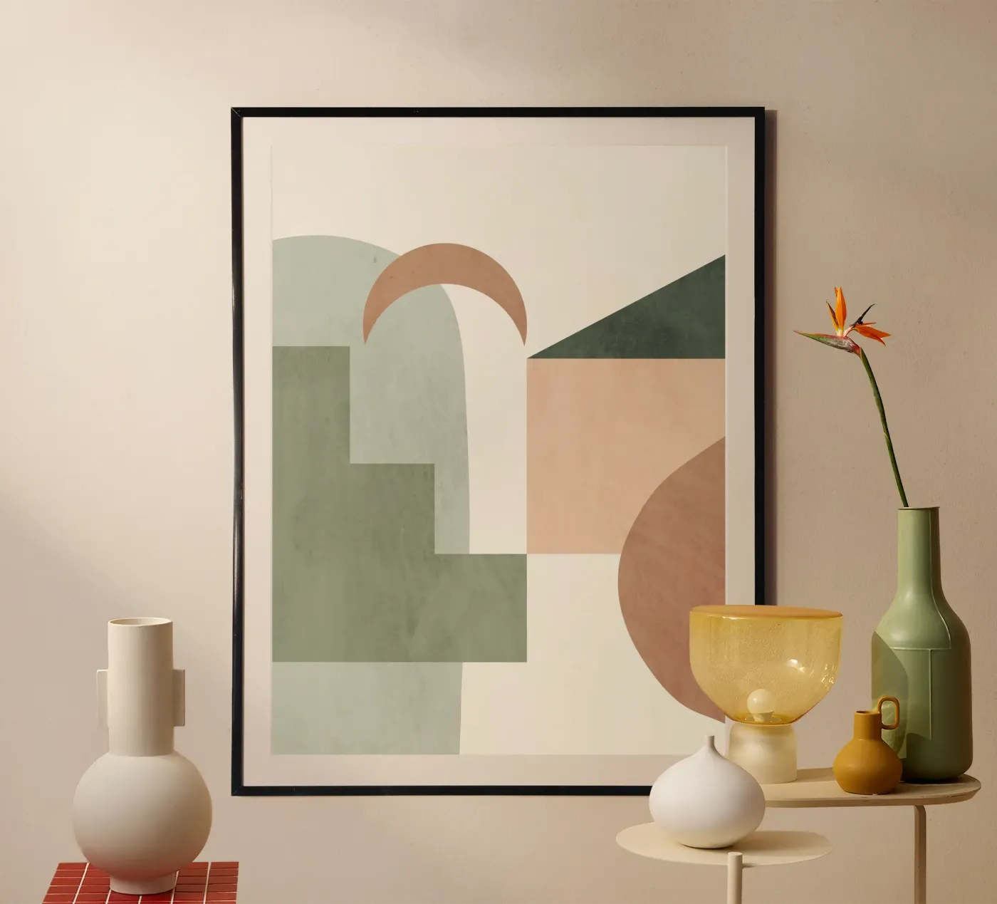 Soft Geometry poster by LeaDArt