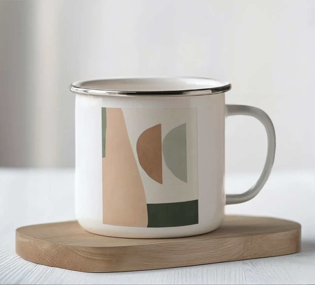 Forma e silenzio tazza in smalto da LeaDArt