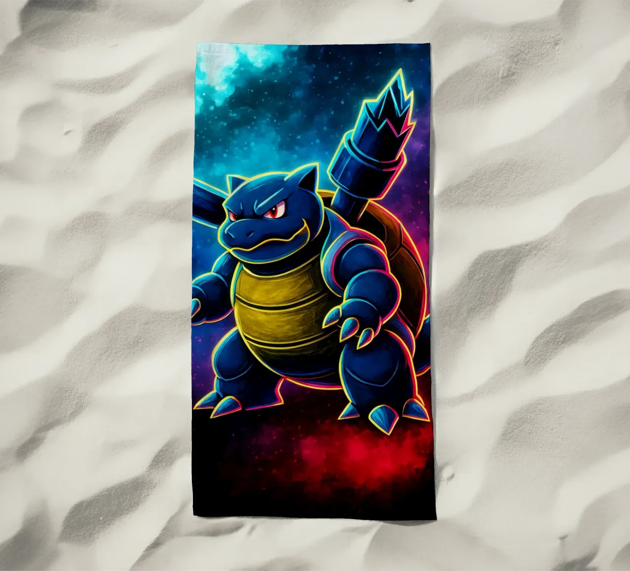 Soul Of Pokemon Blastoise beach towel by DGSoulheroes