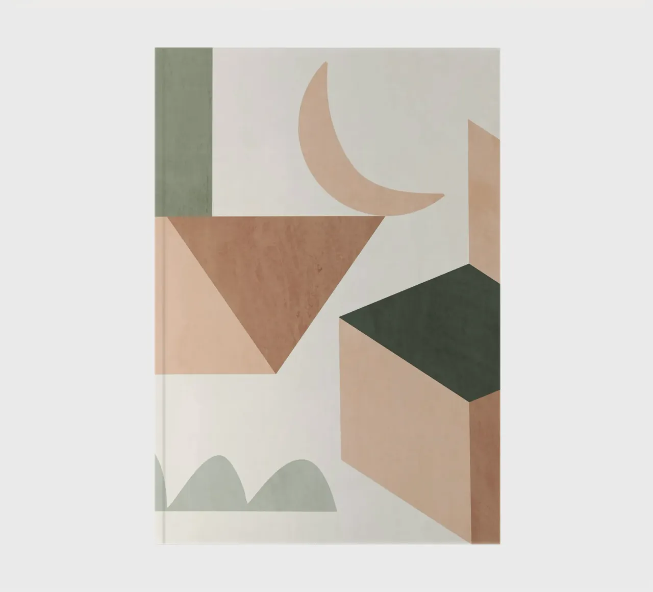 Moon and Blocks notebook by LeaDArt