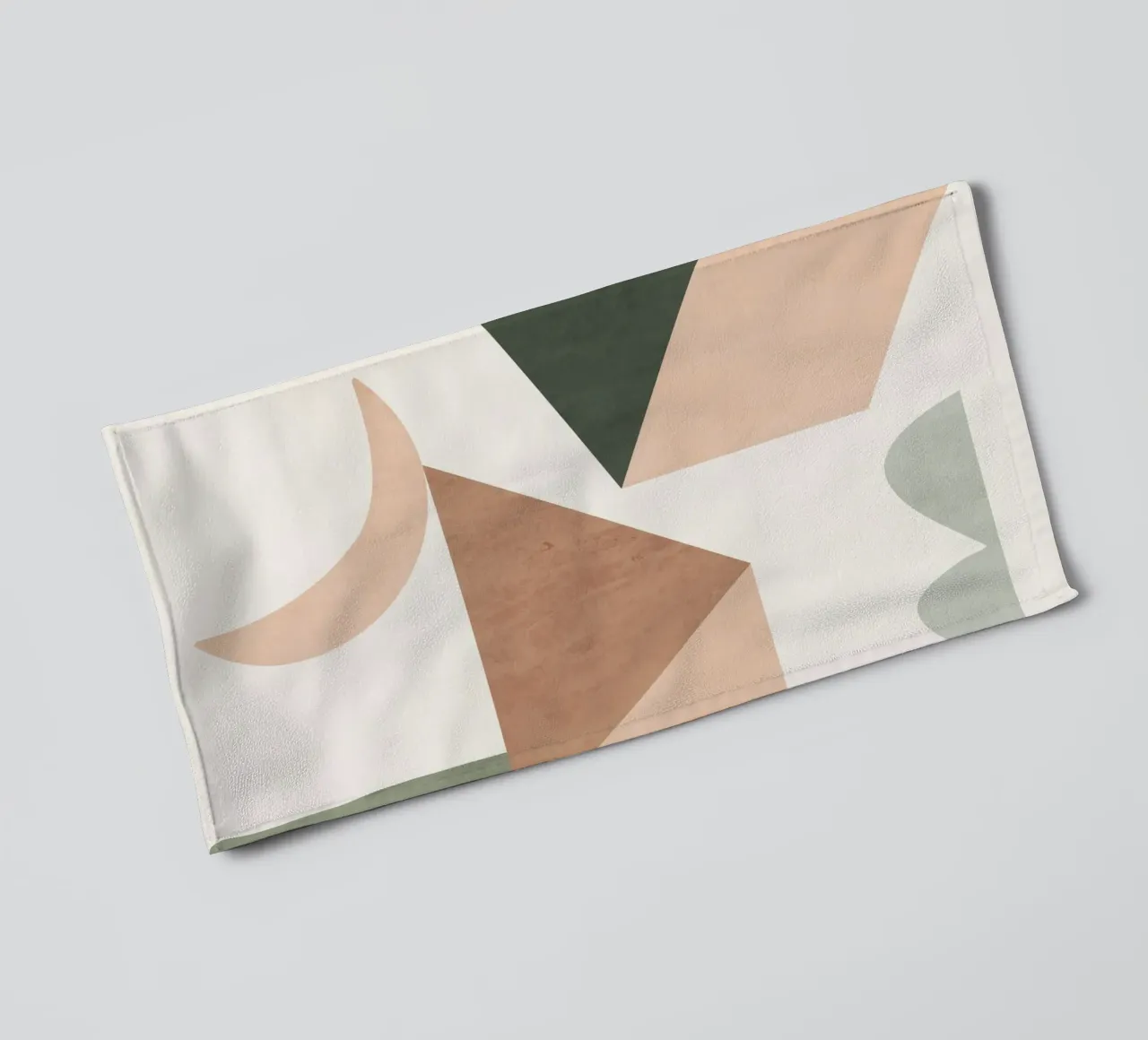 Moon and Blocks towel by LeaDArt