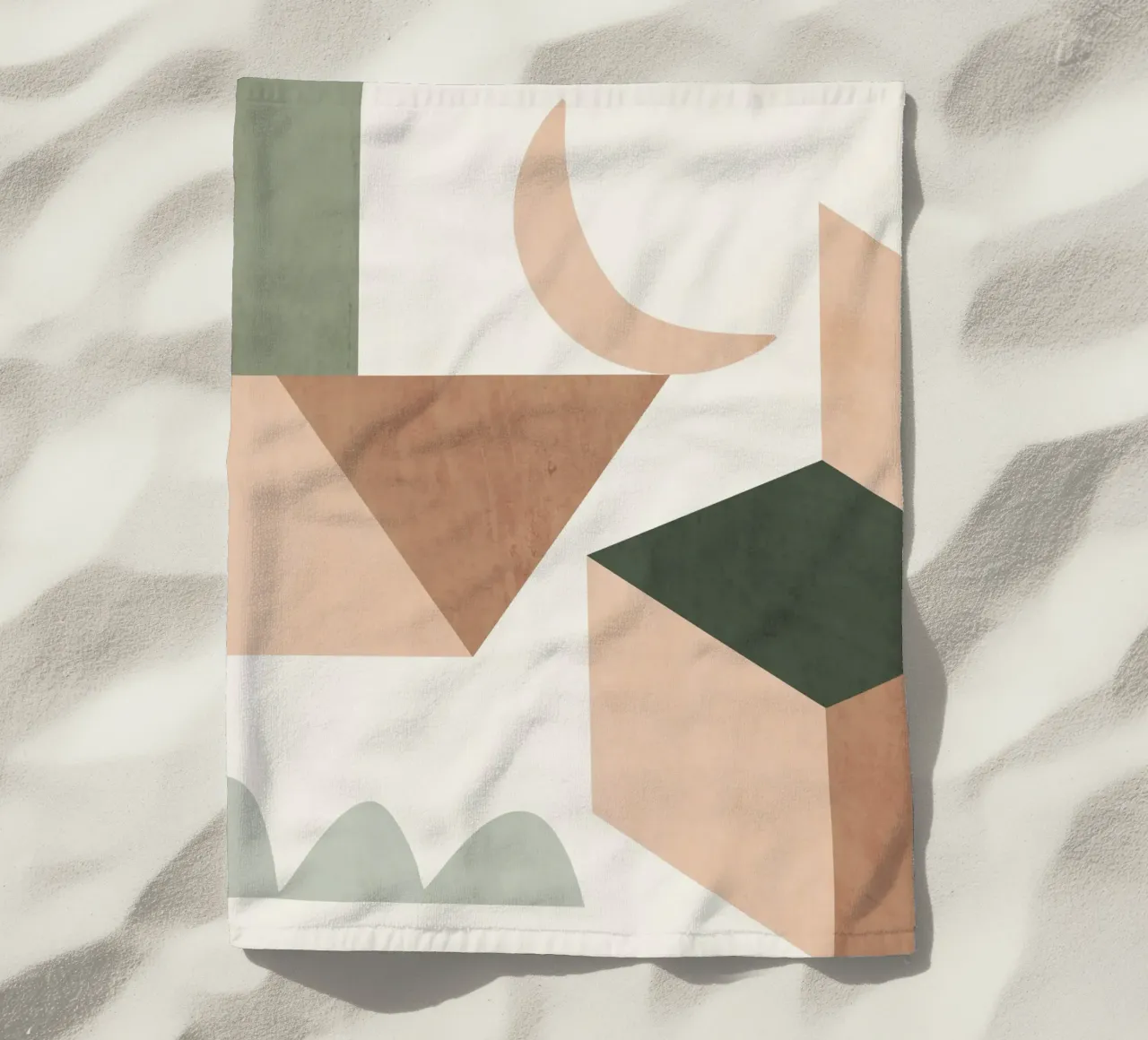 Luna e blocchi telo mare da LeaDArt