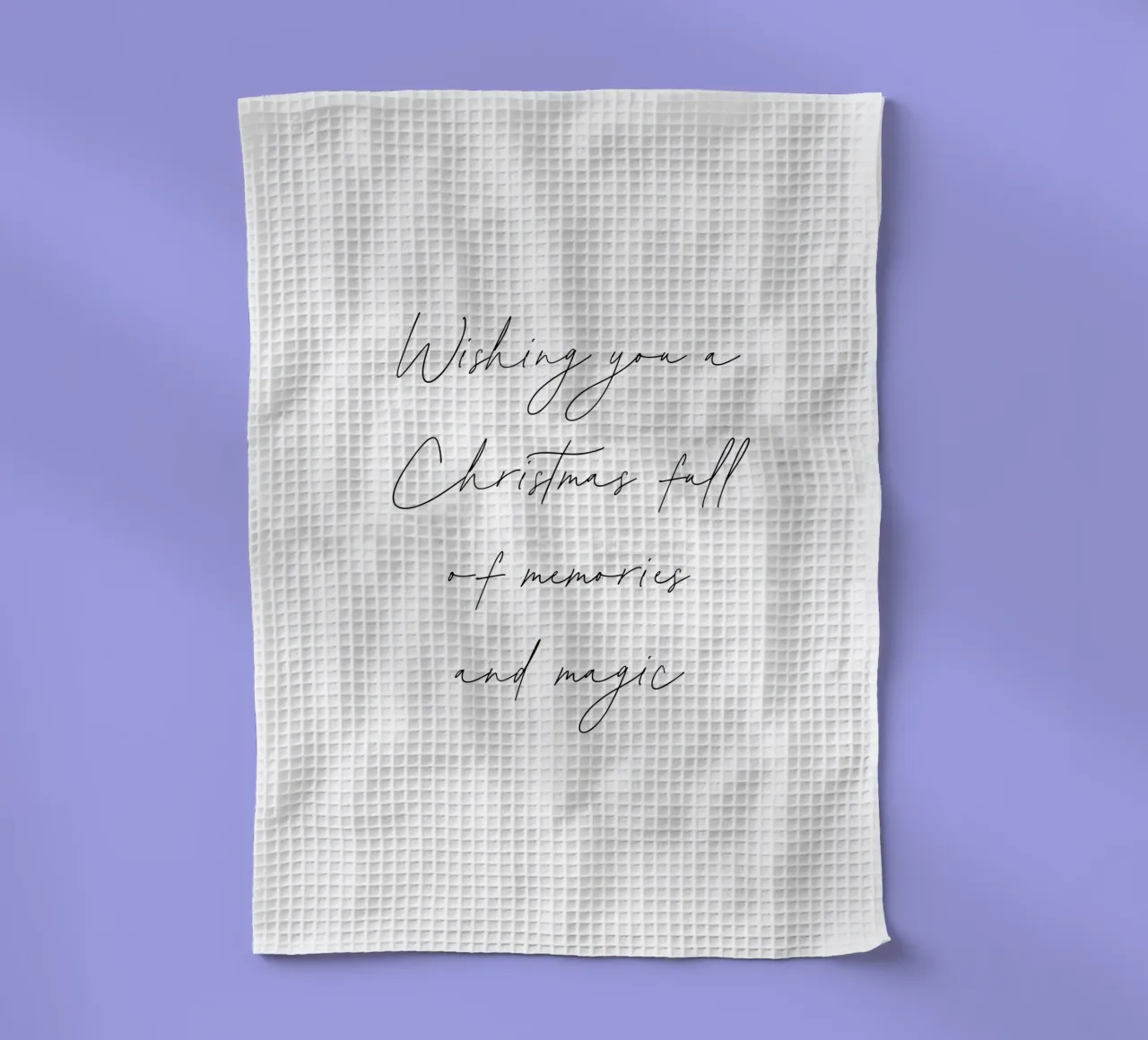Christmas wish tea towel by Form&Font