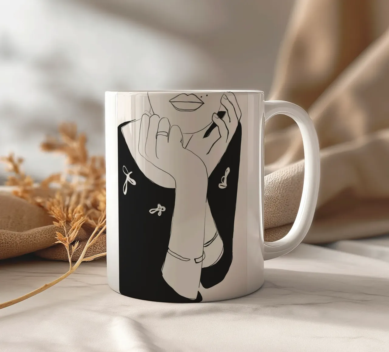Her moment ceramic mug by LeaDArt