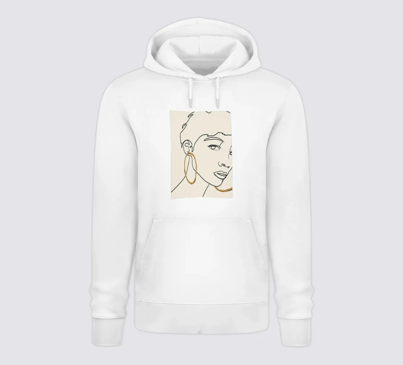 Lei in linea felpa con cappuccio da LeaDArt