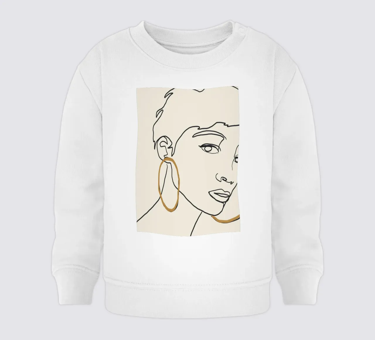 Zij in Lijnen baby sweatshirt van LeaDArt