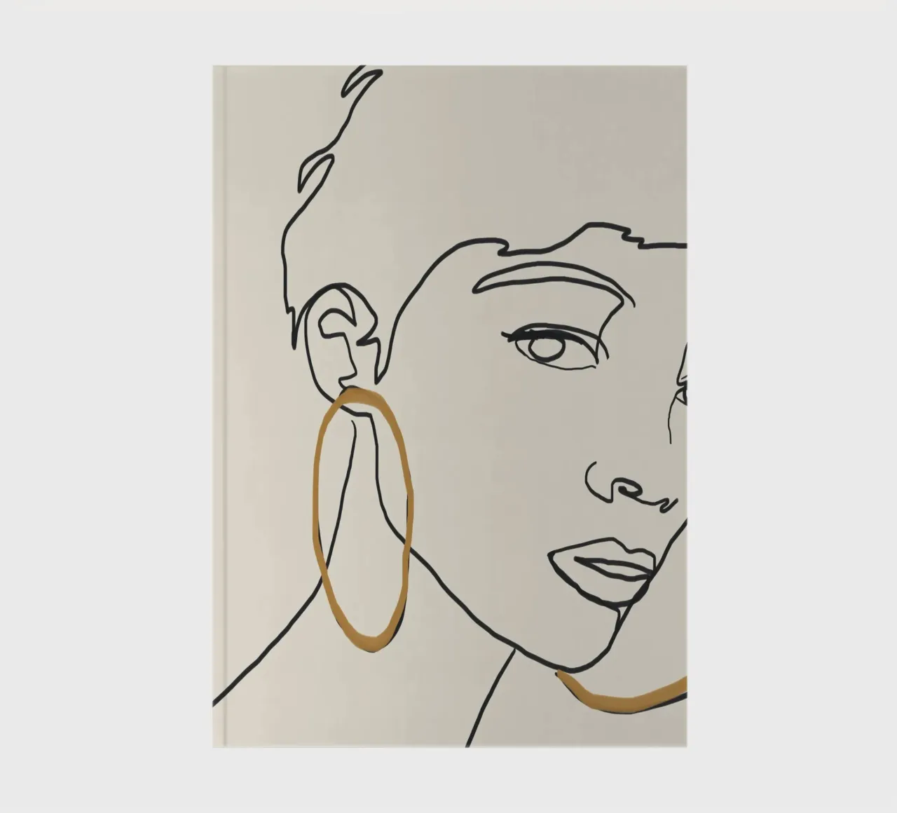 She in Lines notebook by LeaDArt