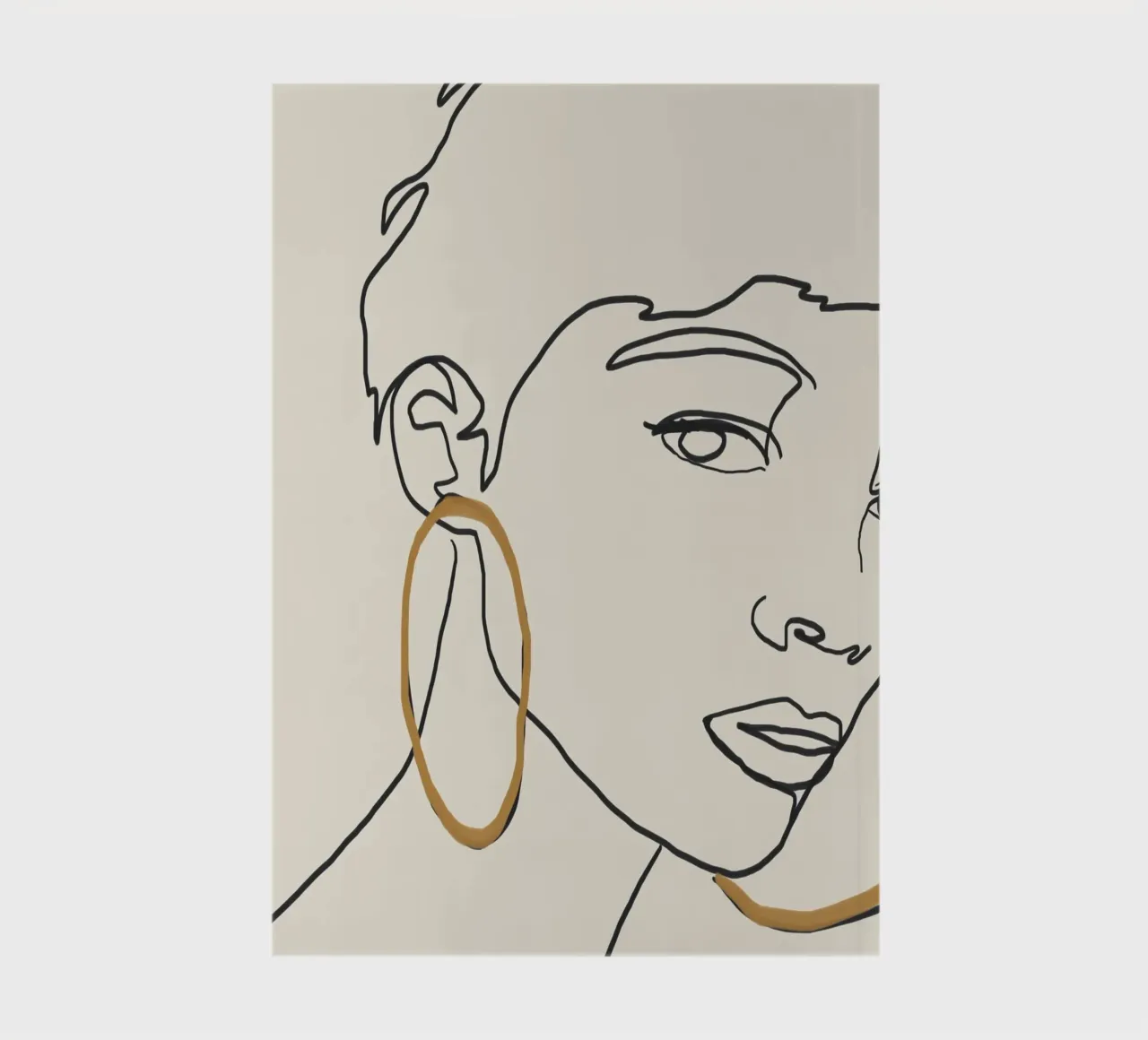 She in Lines notebook by LeaDArt
