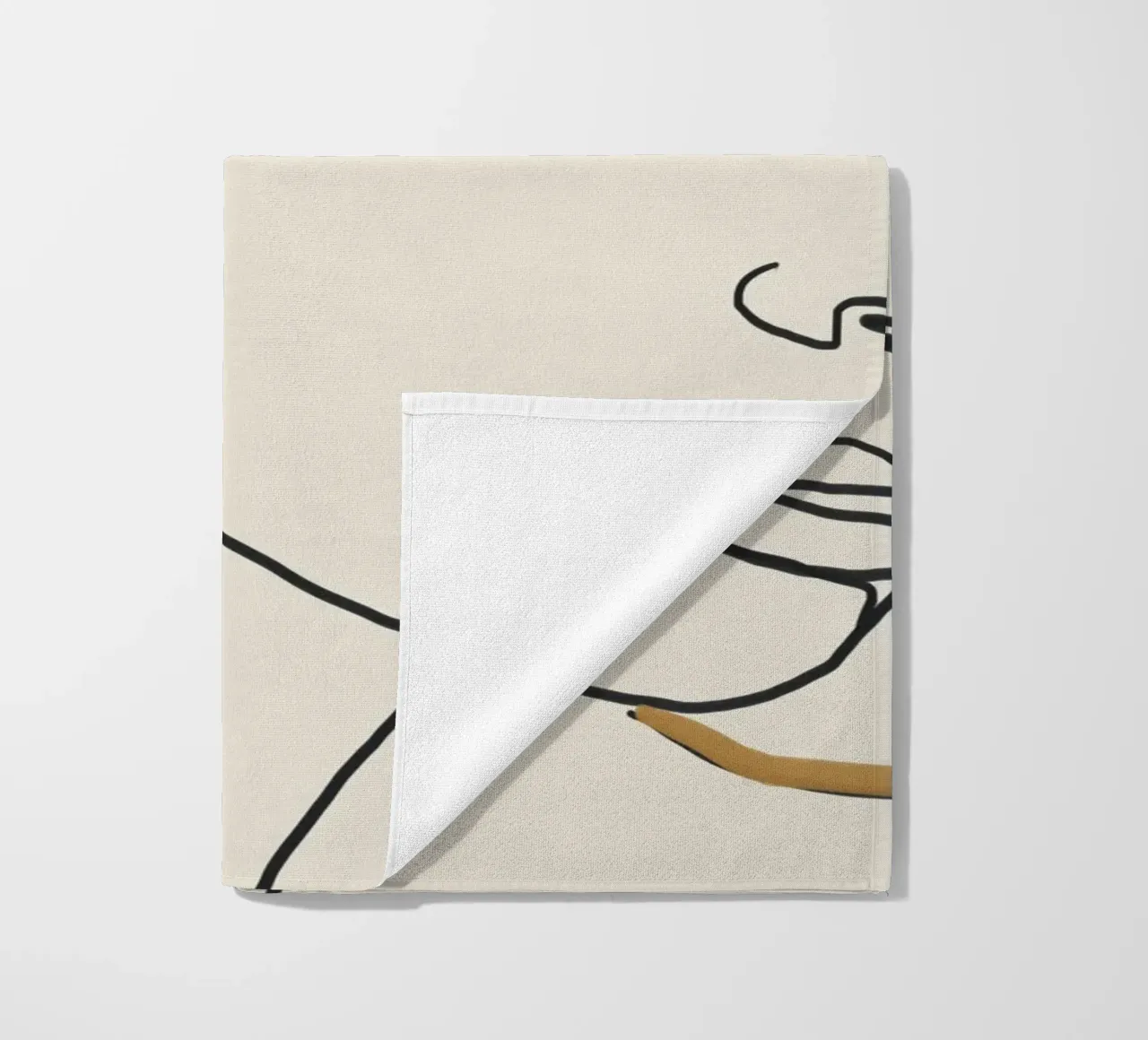 Lei in linea telo mare da LeaDArt