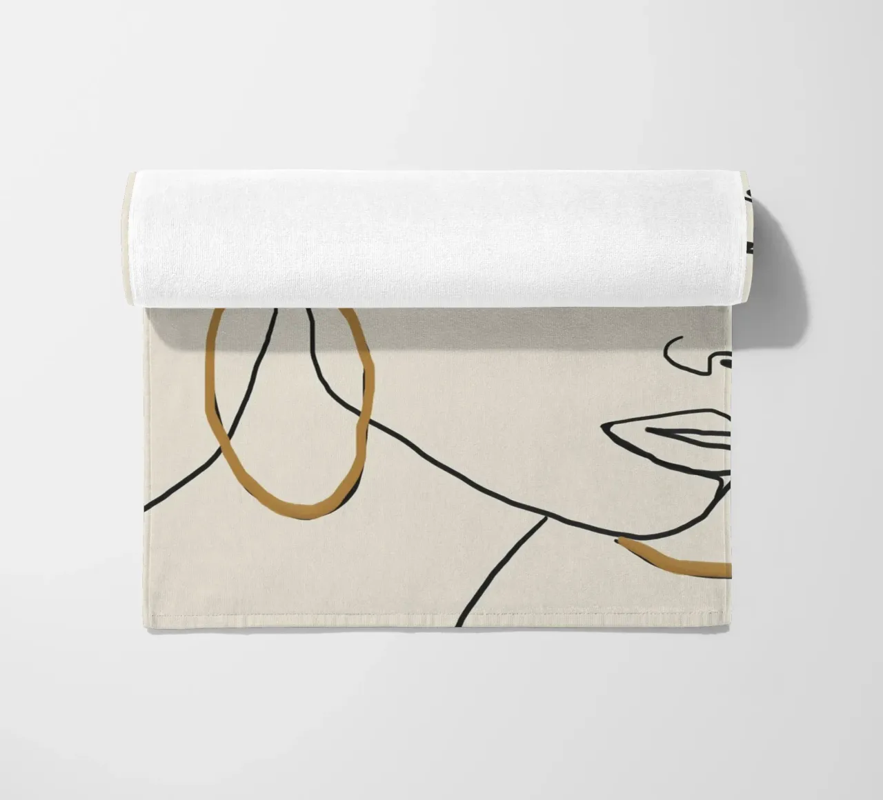 Lei in linea telo mare da LeaDArt