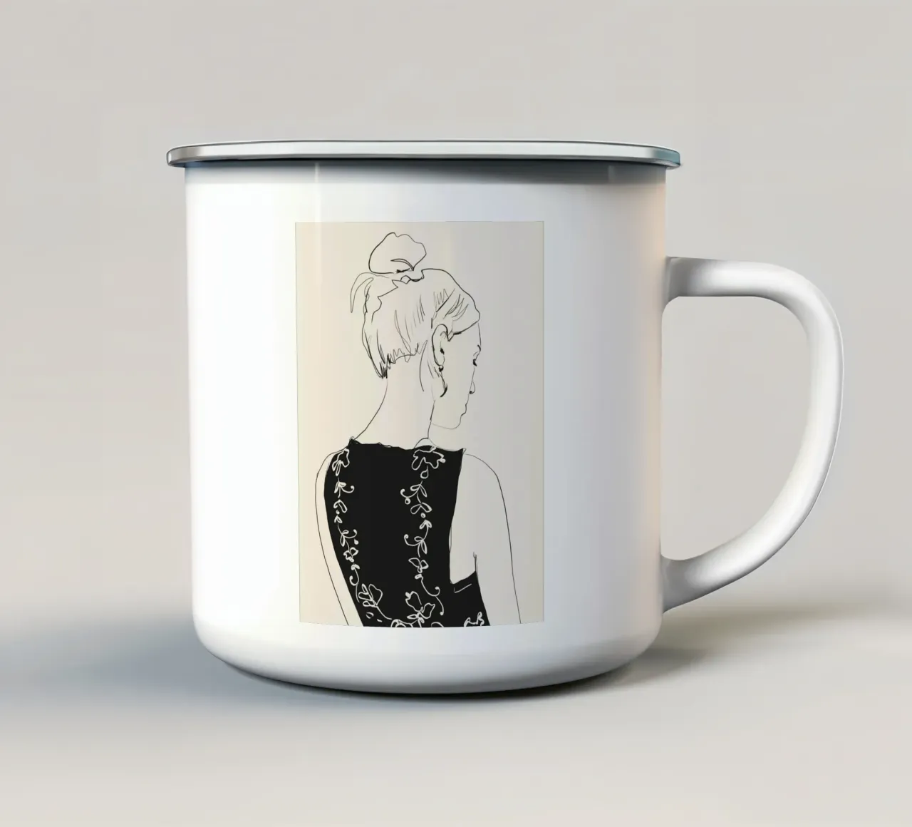 Solo lei tazza in smalto da LeaDArt