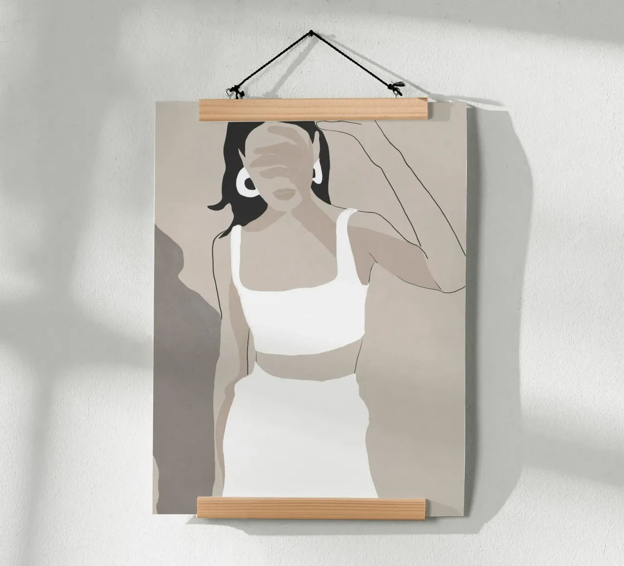 Ombra sugli occhi carta hahnemühle da LeaDArt