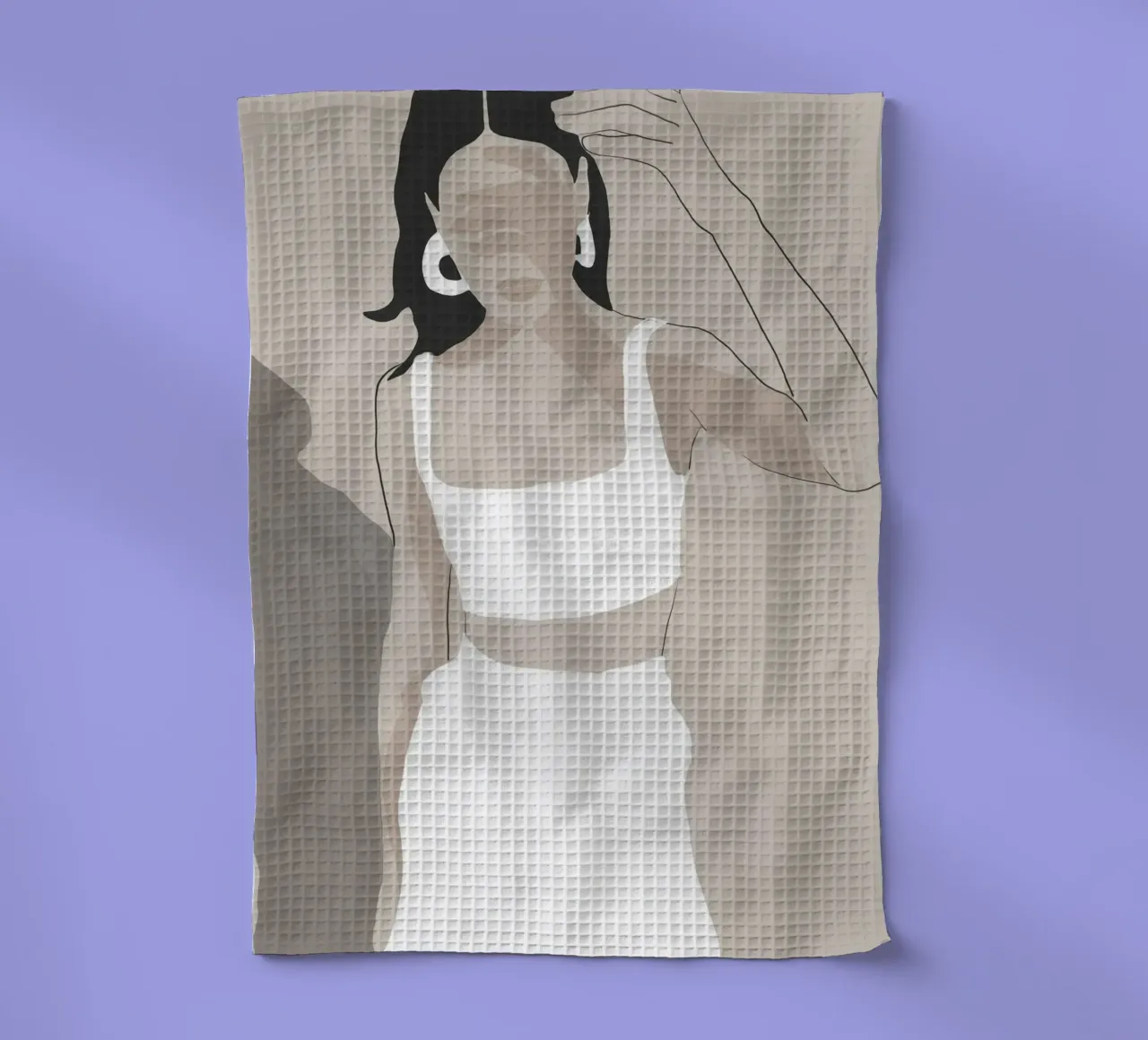 Ombra sugli occhi canovaccio da cucina da LeaDArt