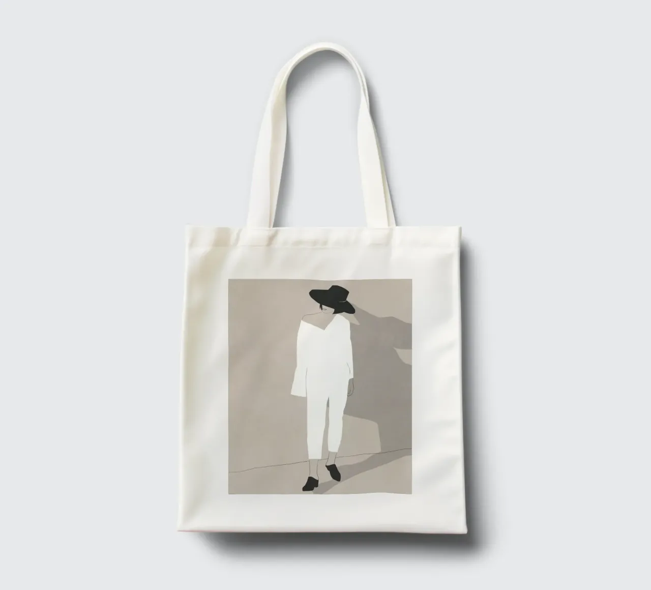 Stato d'animo minimale borsa in juta da LeaDArt
