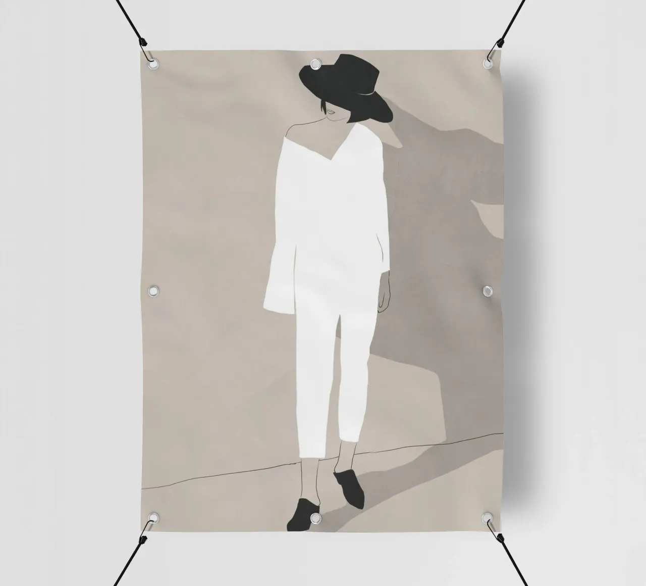 Stato d'animo minimale telo in pvc da LeaDArt