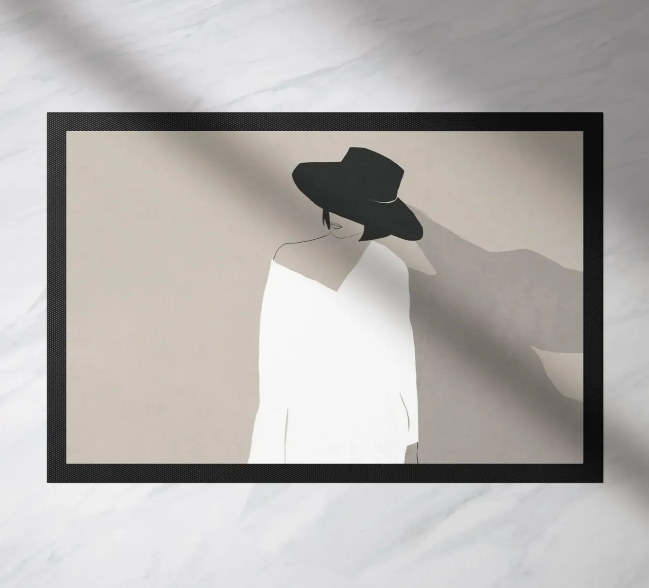 Minimale stemming deurmat van LeaDArt