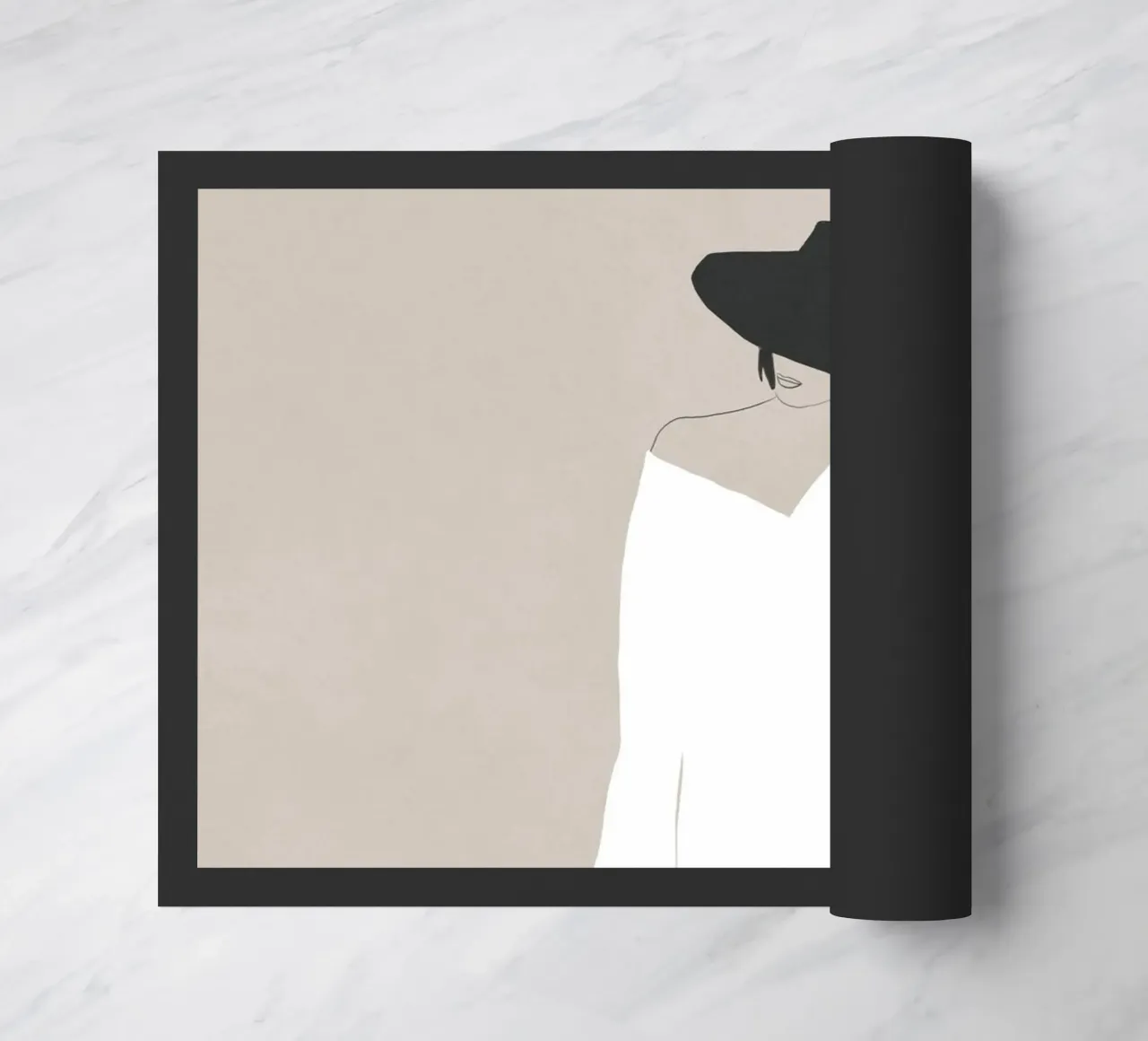 Minimale stemming deurmat van LeaDArt