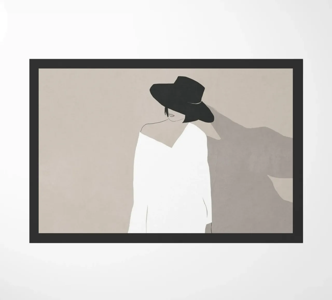 Minimale stemming deurmat van LeaDArt