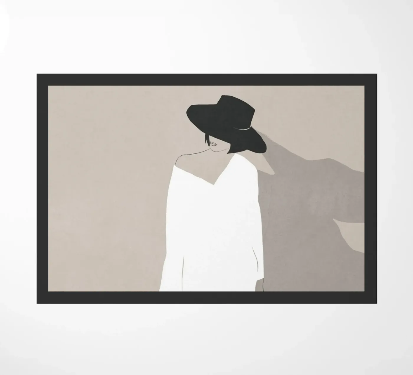 Minimal mood doormat by LeaDArt