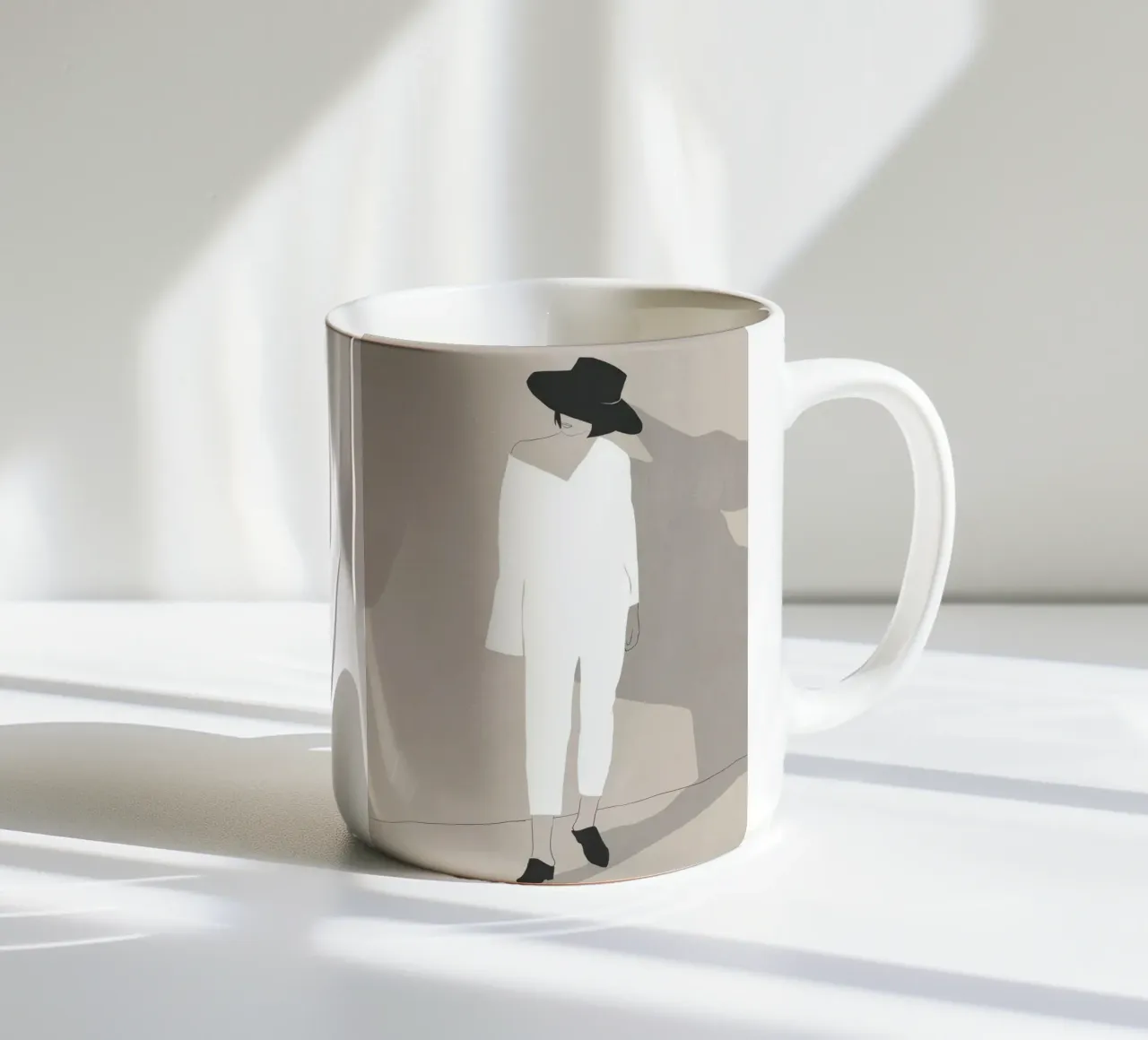 Stato d'animo minimale tazza in ceramica da LeaDArt