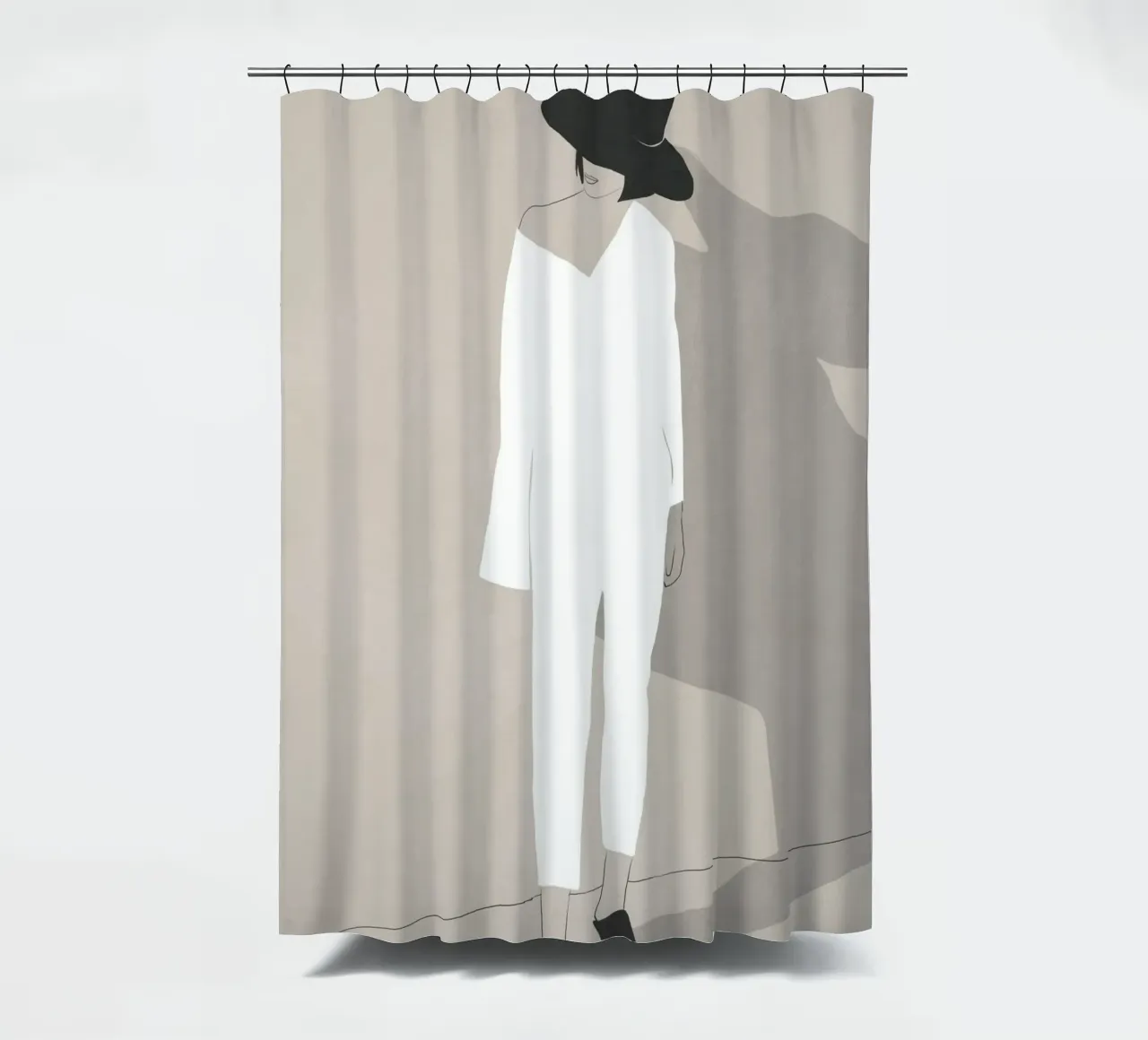 Stato d'animo minimale tenda da doccia da LeaDArt