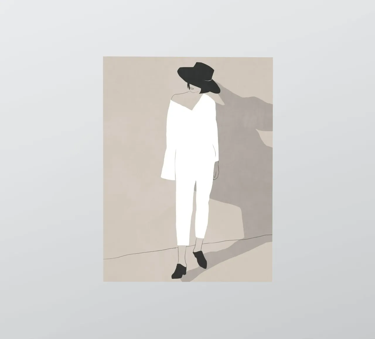 Stato d'animo minimale adesivo da LeaDArt