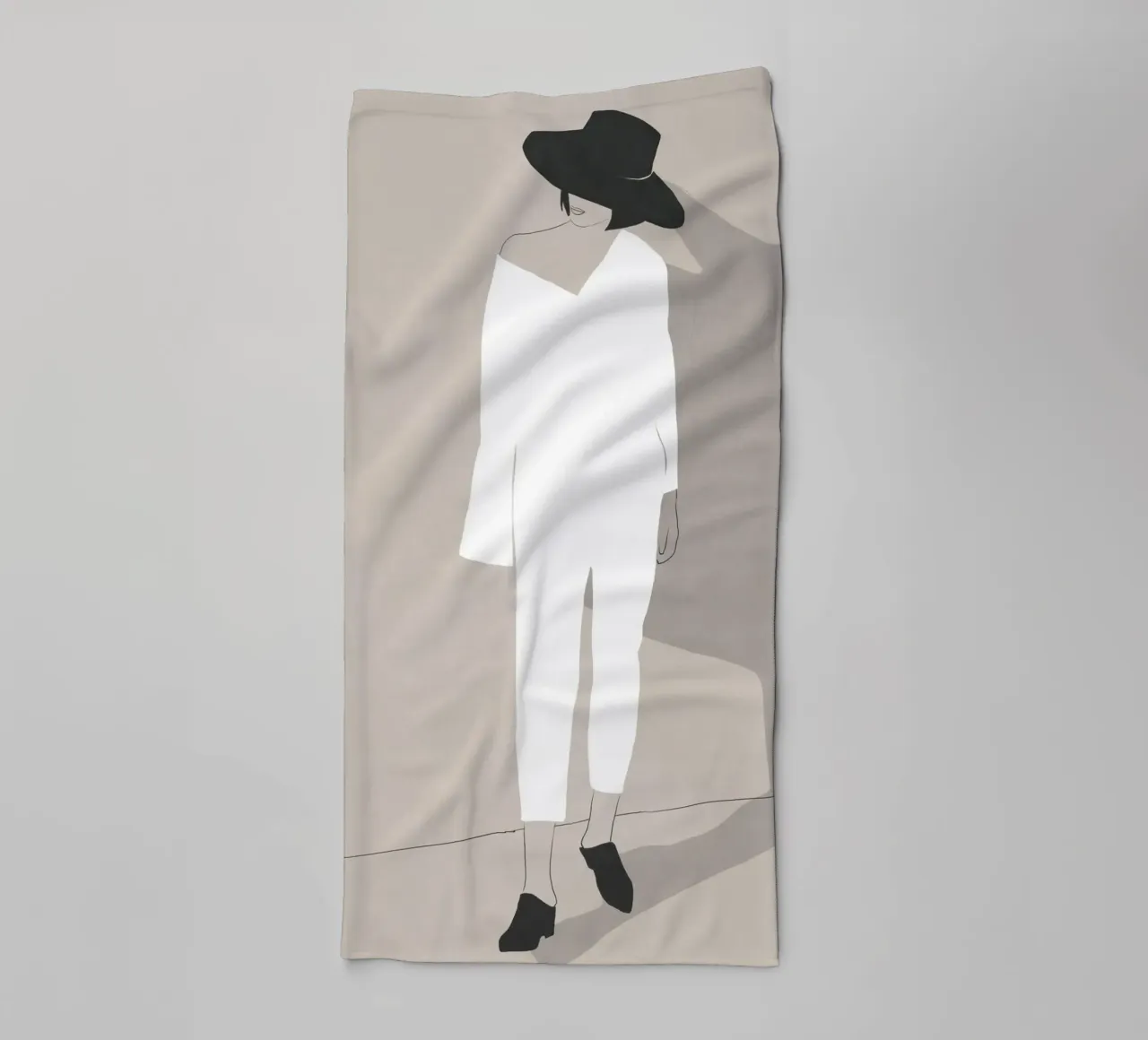 Minimal mood towel by LeaDArt