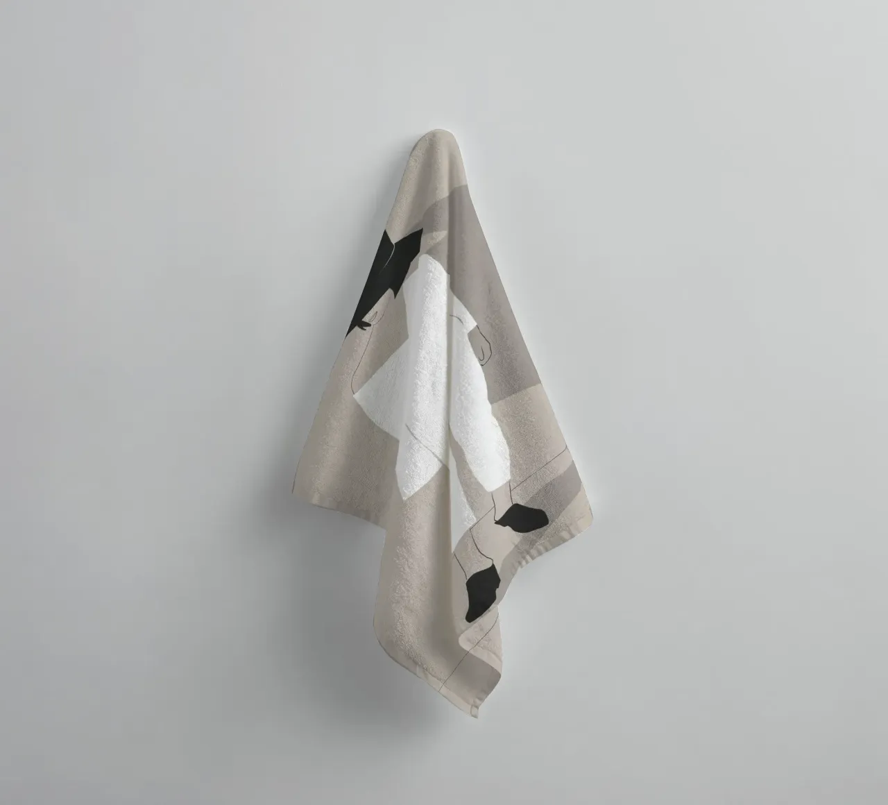Minimal mood towel by LeaDArt