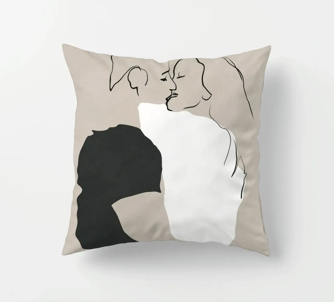 First Kiss decorative cushion by LeaDArt