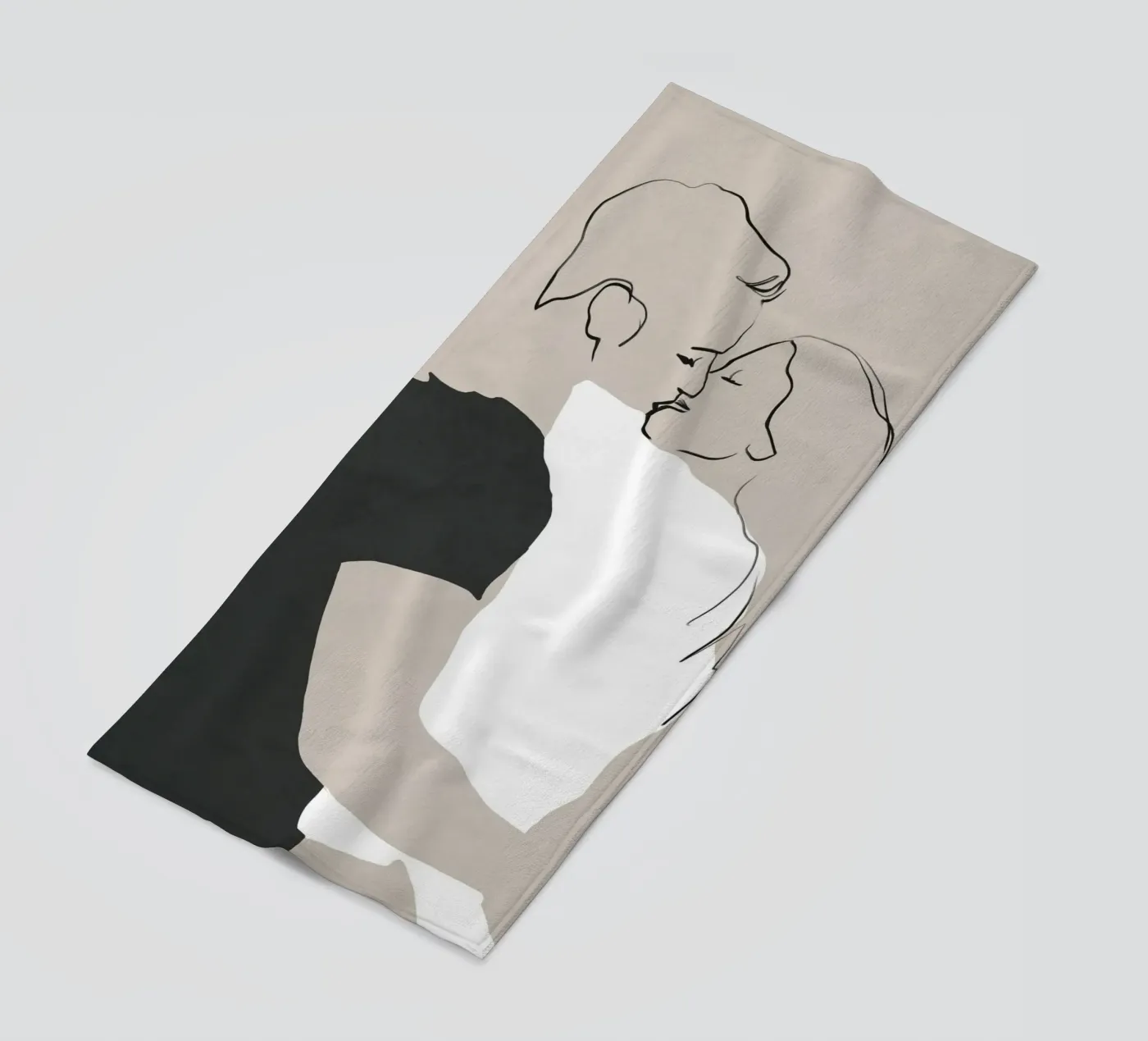 Il primo bacio telo mare da LeaDArt