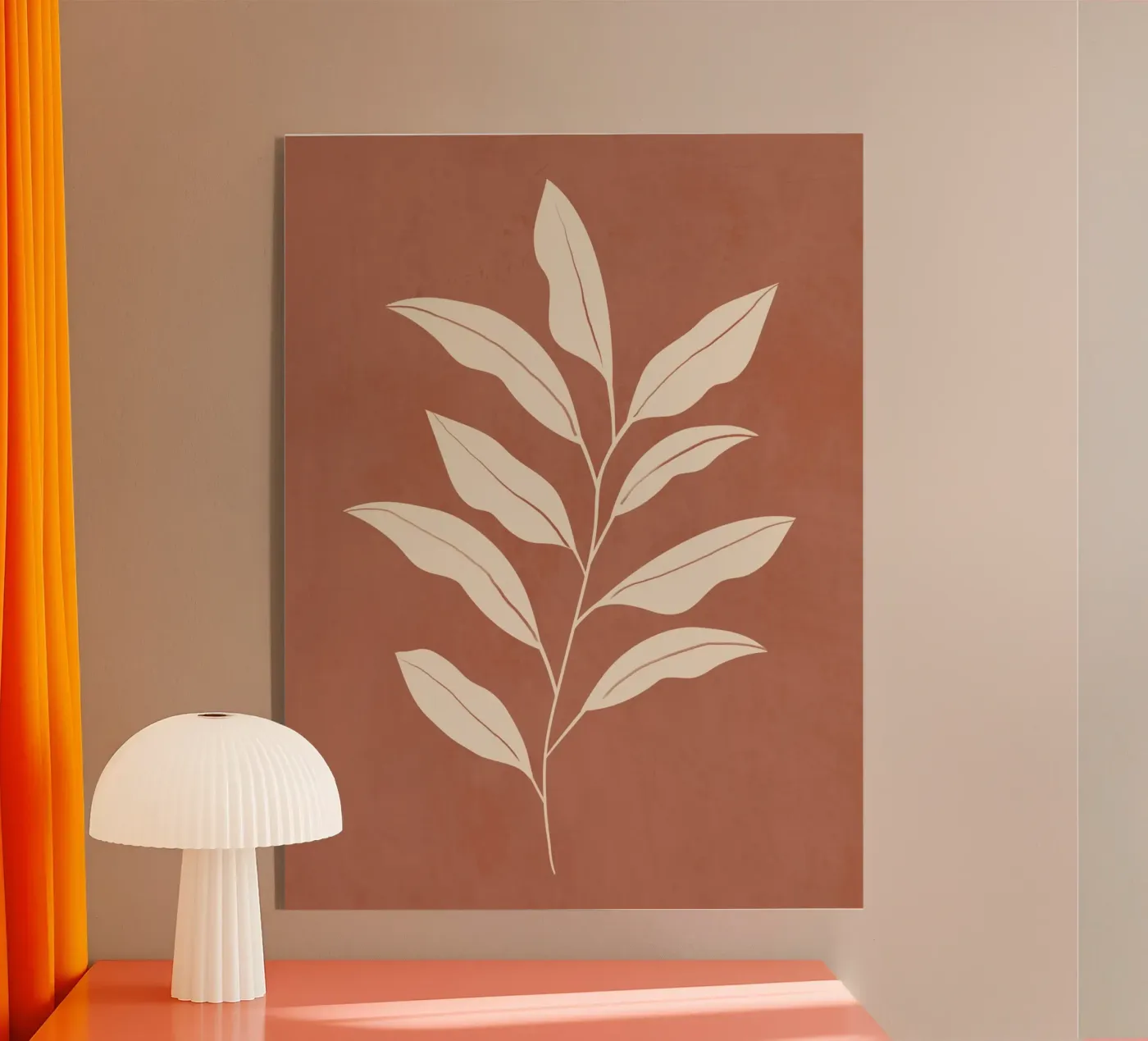 Feuille de terre cuite plexiglas de LeaDArt