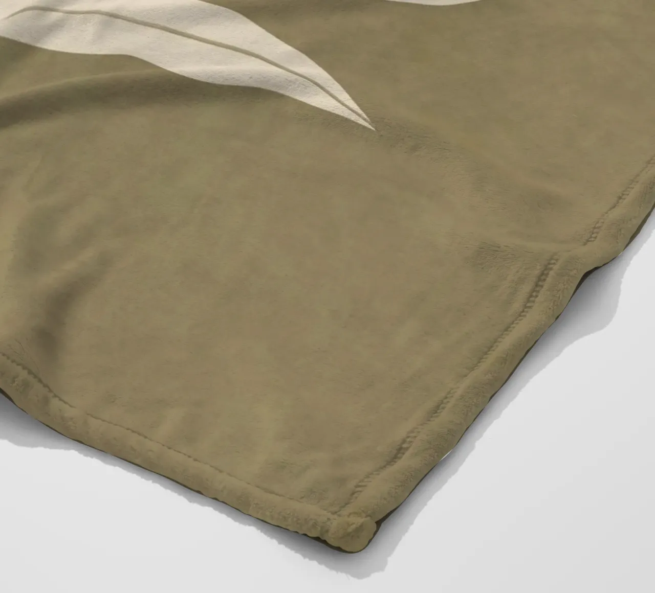 Olive Leaf Fleecedecke von LeaDArt