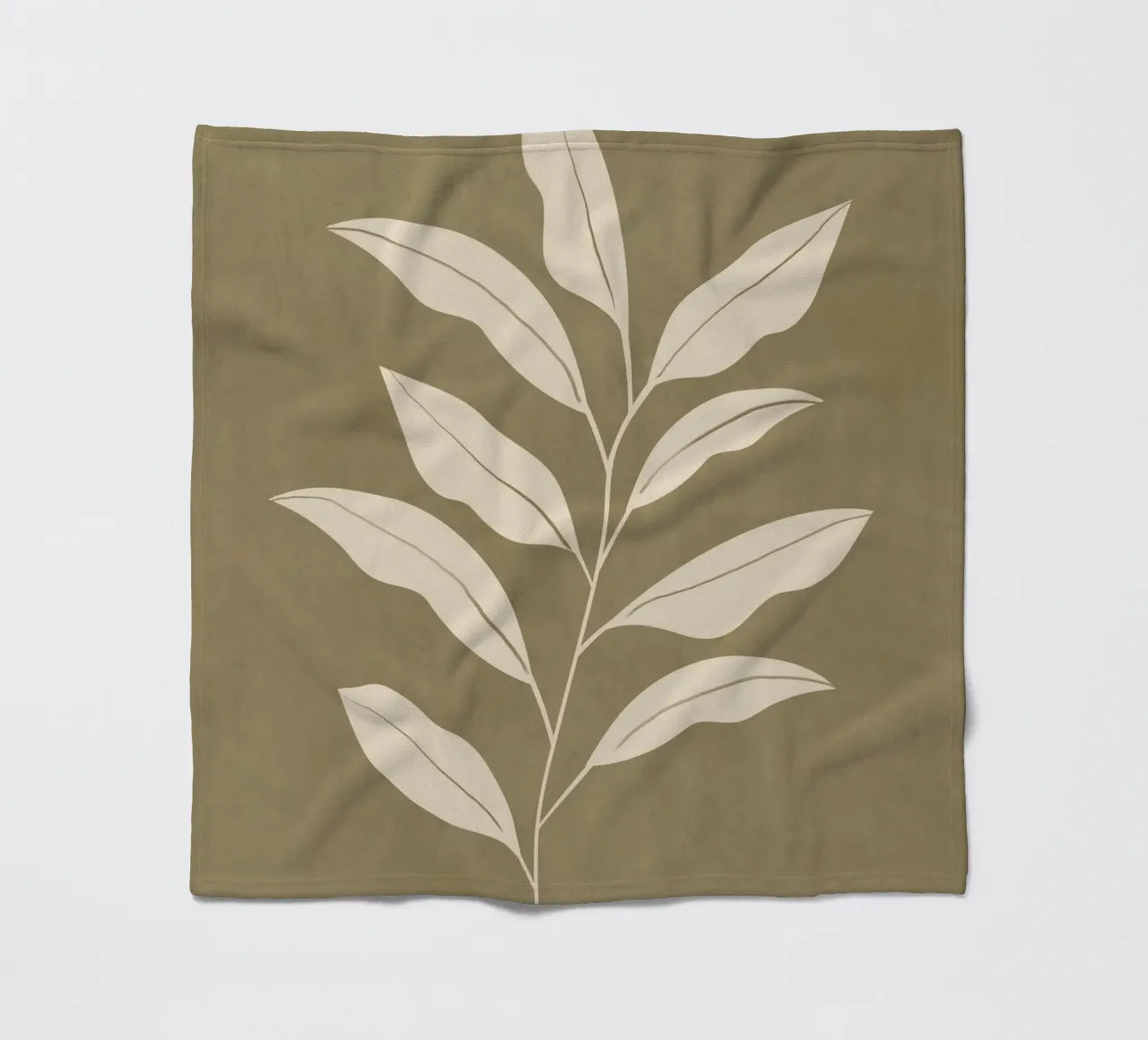 Olive Leaf Fleecedecke von LeaDArt