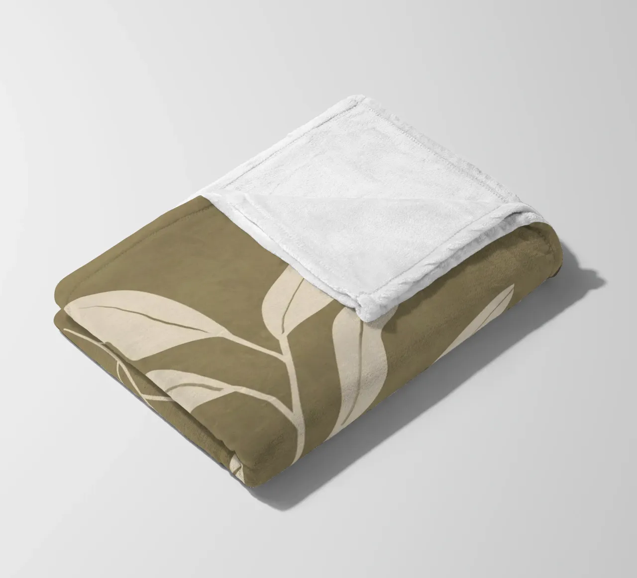 Olive Leaf Fleecedecke von LeaDArt