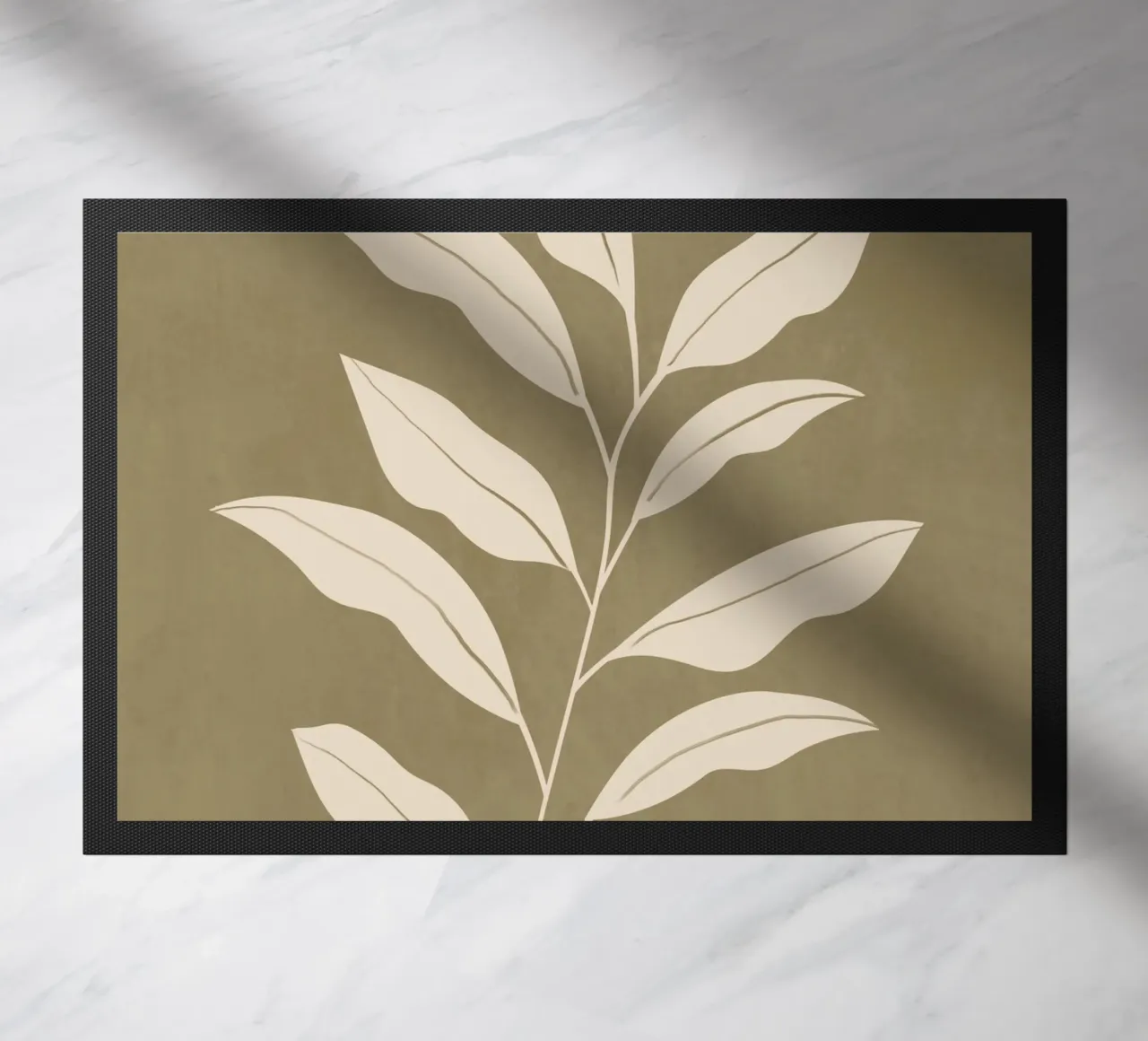 Olive Leaf doormat by LeaDArt