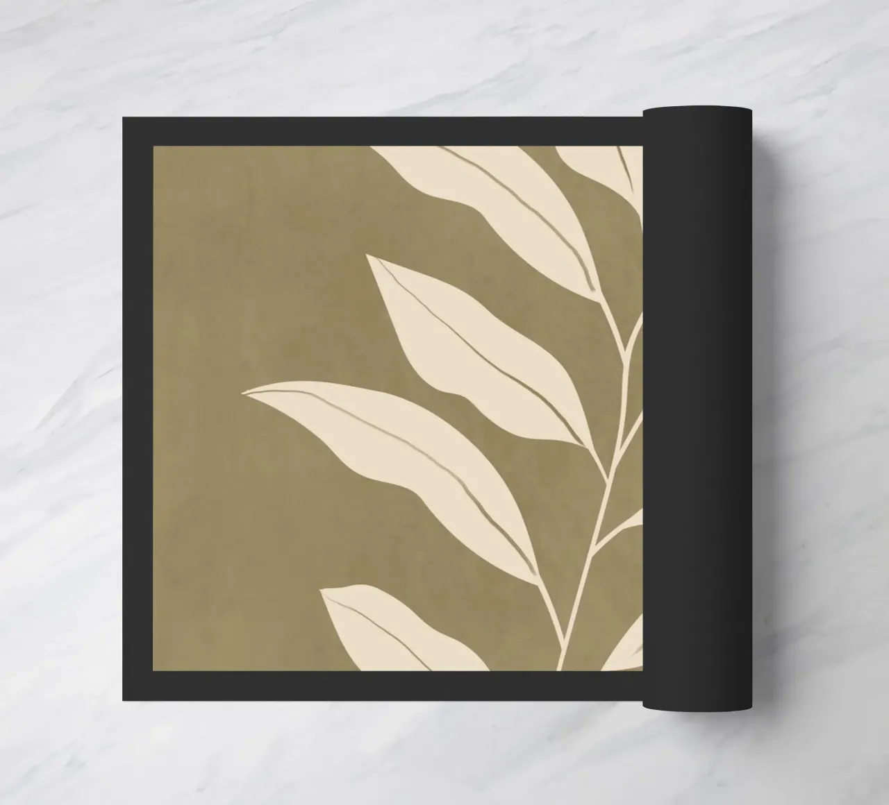 Olivenblatt Fußmatte von LeaDArt