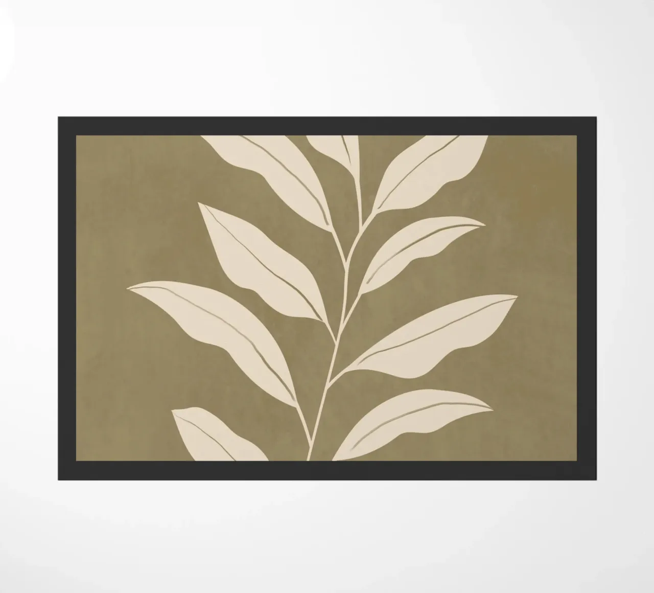 Olive Leaf doormat by LeaDArt