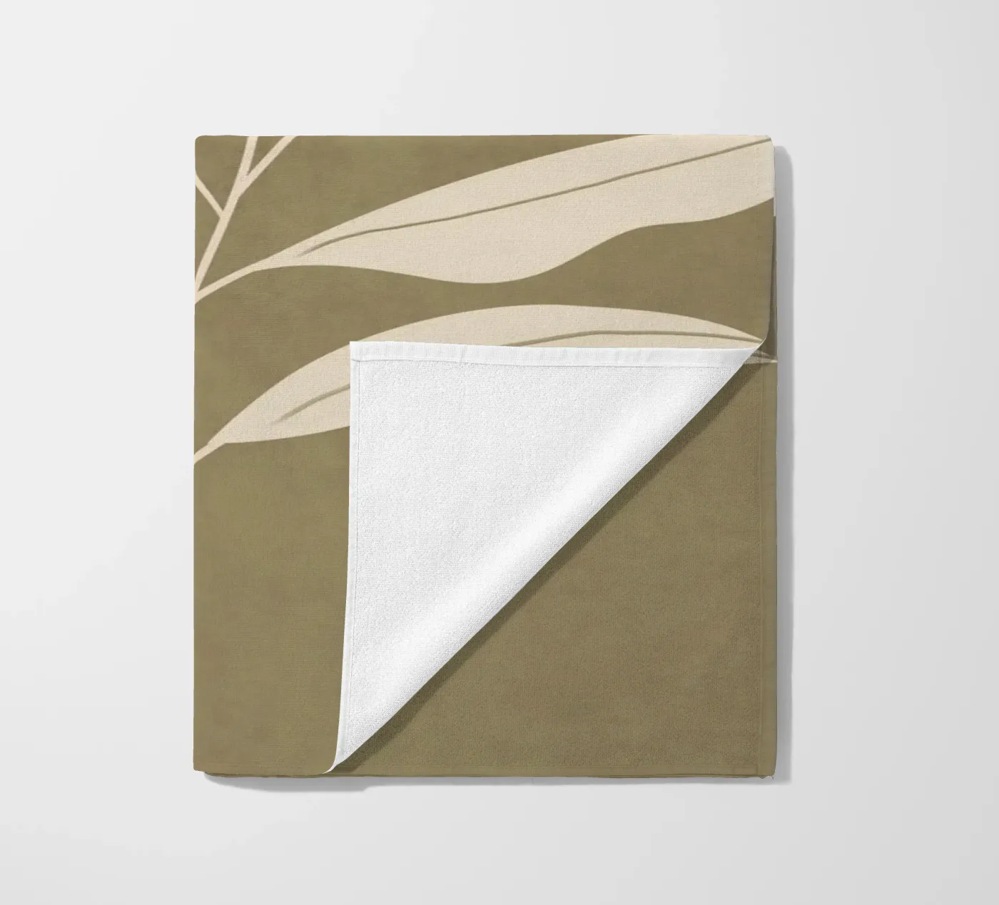 Olive Leaf strandhanddoek van LeaDArt
