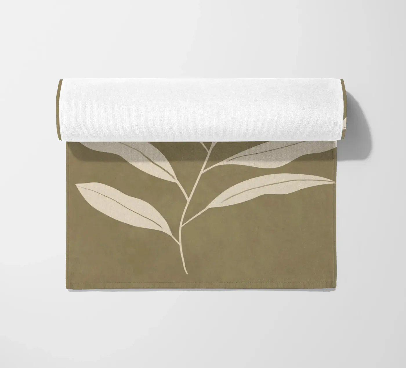 Olive Leaf strandhanddoek van LeaDArt
