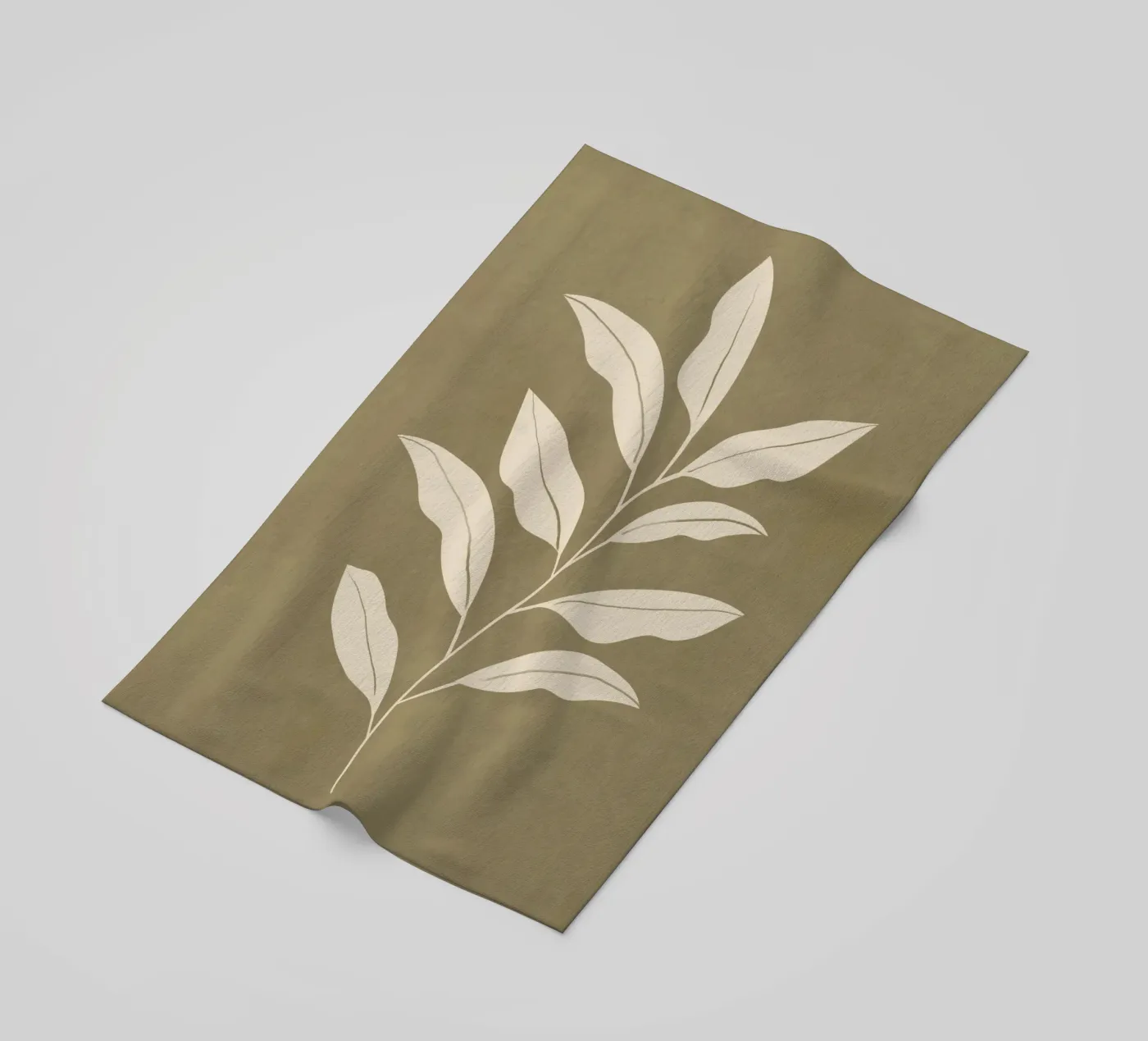 Olive Leaf strandhanddoek van LeaDArt