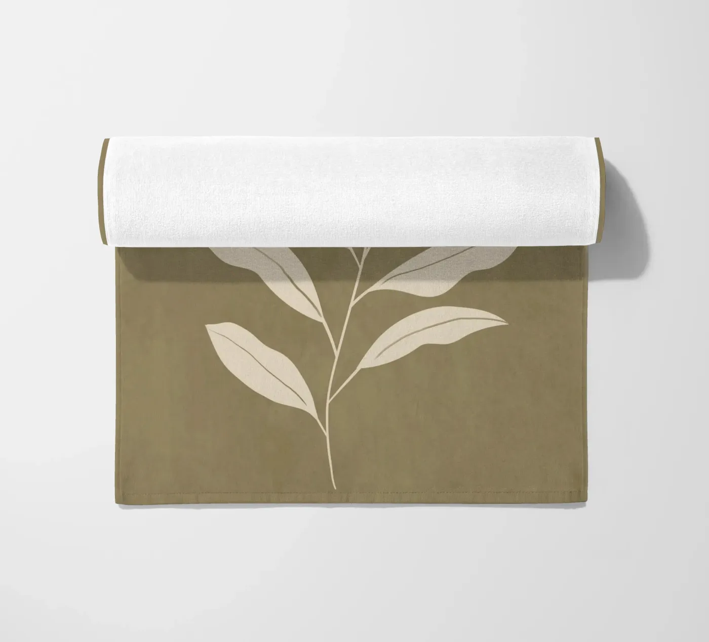 Olive Leaf strandhanddoek van LeaDArt