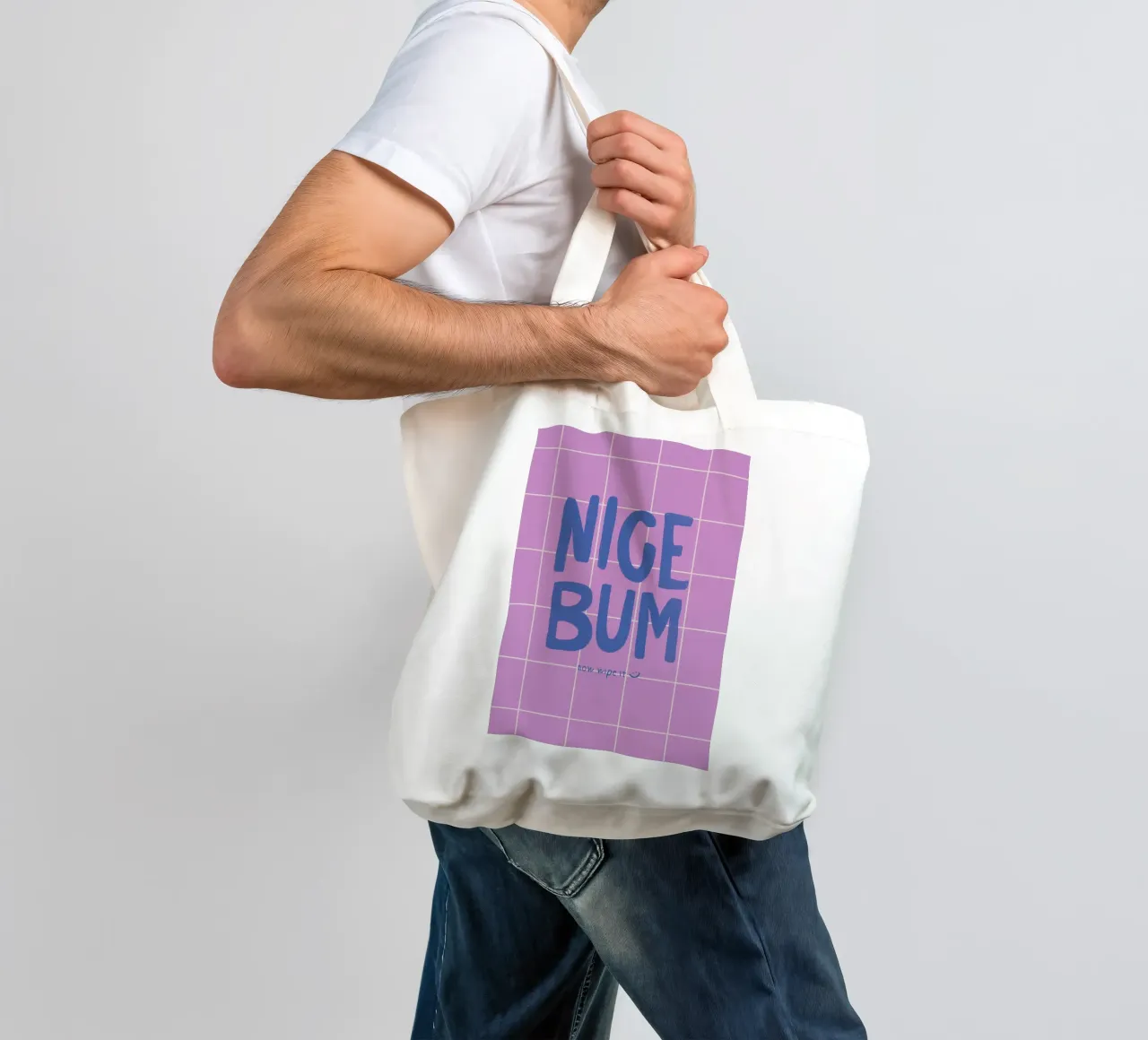 Nice Bum, Now Wipe It borsa in juta da Attaboy Dsgn
