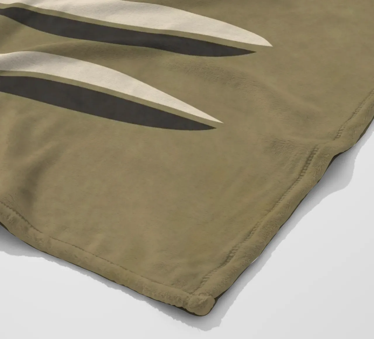 Olive Leaf 2 fleece blanket by LeaDArt