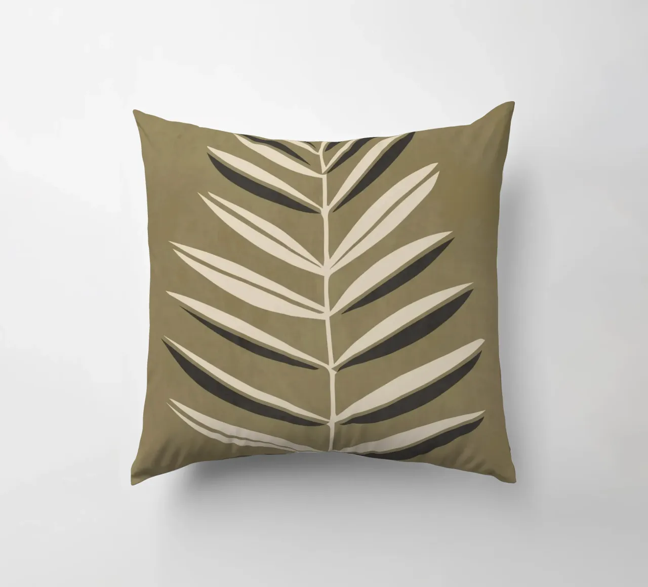 Olive Leaf 2 decorative cushion by LeaDArt