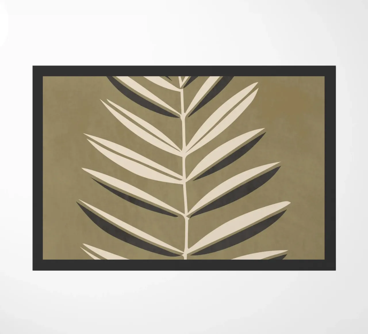 Olive Leaf 2 doormat by LeaDArt