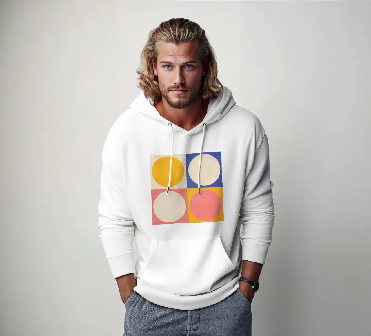 Spazio all'interno felpa con cappuccio da lovely lines