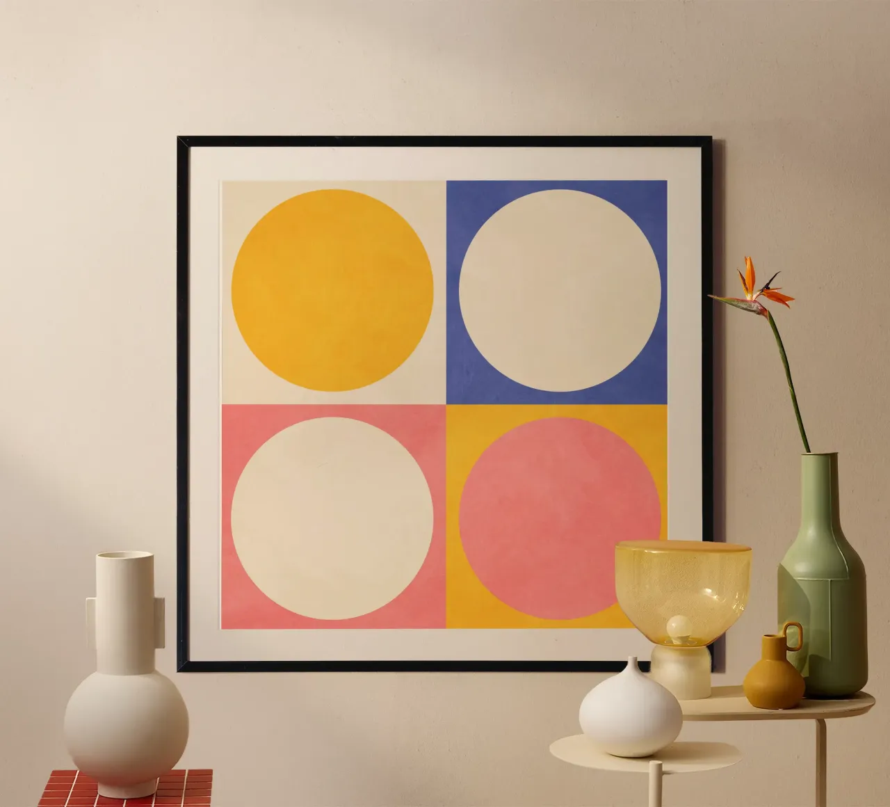 Spazio all'interno poster con telaio in plastica da lovely lines