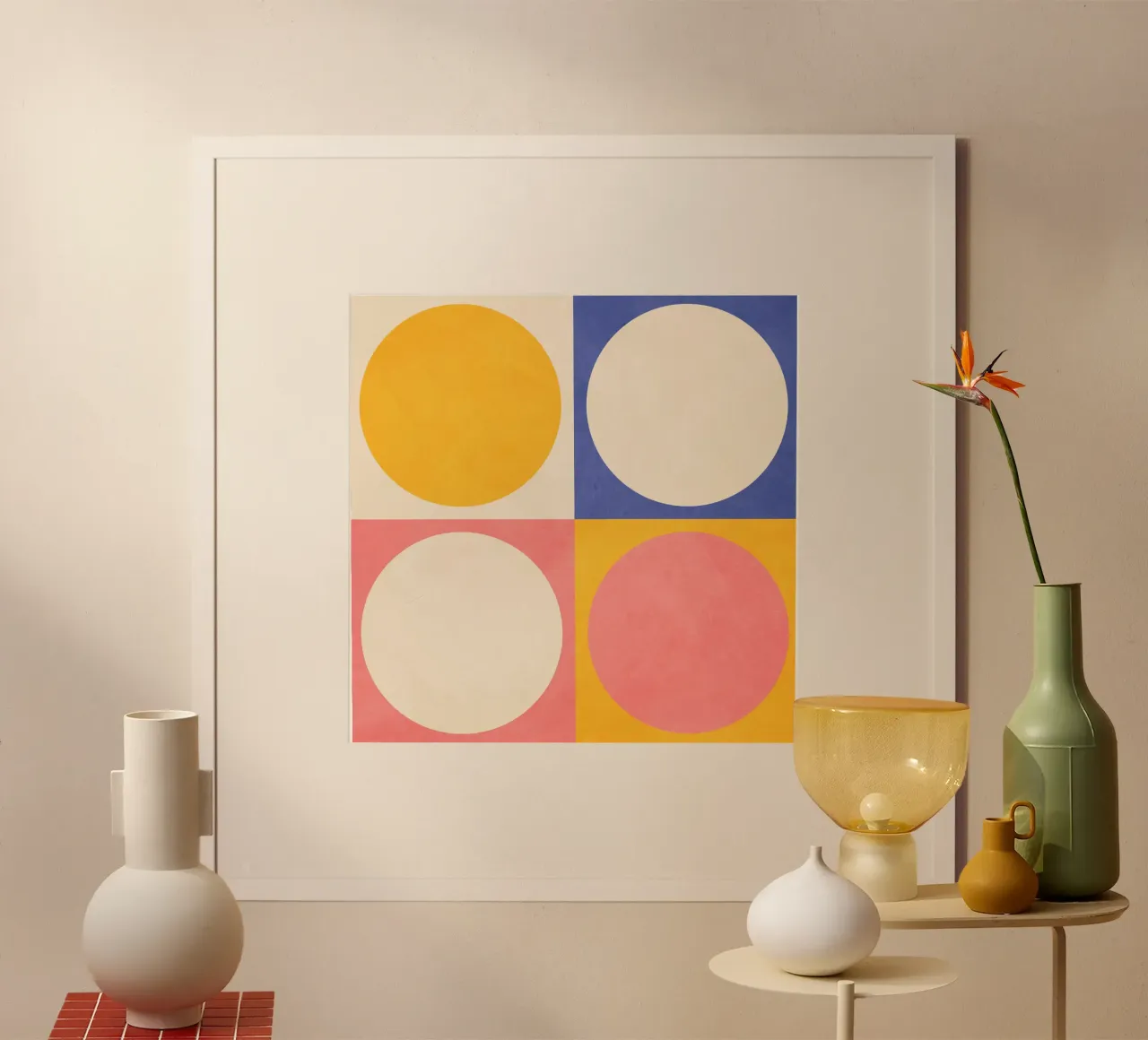 Spazio all'interno poster con telaio in plastica da lovely lines